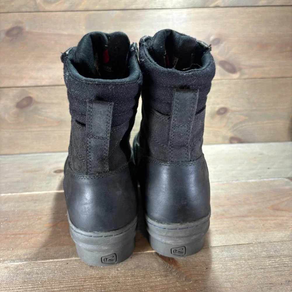 KEEN wapato Womens size 10 shoes Black Suede Waterproof Insulated Snow Boots